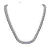 Image 3 : 40 ctw Princess Certified SI Diamond Necklace 18K Rose Gold - REF-6480M2G