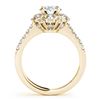 Image 2 : 2.05 ctw Certified VS/SI Diamond Halo Ring 18k Yellow Gold - REF-318M2G
