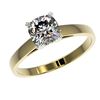 Image 2 : 1 ctw Certified VS/SI Quality Cushion Cut Diamond Ring 10k Yellow Gold - REF-243M2G