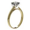 Image 3 : 1 ctw Certified VS/SI Quality Cushion Cut Diamond Ring 10k Yellow Gold - REF-243M2G