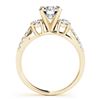 Image 3 : 1.46 ctw VS/SI Diamond 3 Stone 2pc Wedding Set 14k Yellow Gold - REF-168A3N