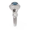 Image 2 : 2.18 ctw Intense Blue Diamond Ring 18K White Gold - REF-286N2F