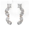 Image 2 : 2.7 ctw Mix Cut Diamonds Designer Earrings 18K Rose Gold - REF-345K2Y
