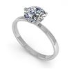 Image 1 : 1.01 ctw Certified VS/SI Diamond Engagment Ring Martini 18k White Gold - REF-298K5Y
