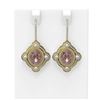Image 1 : 9.45 ctw Morganite & Diamond Earrings 18K Yellow Gold - REF-436M4G