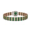 Image 3 : 31.91 ctw Emerald & Diamond Bracelet 14K Rose Gold - REF-312A5N