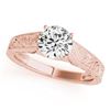 Image 2 : 1 ctw Certified VS/SI Diamond Solitaire 2pc Wedding Set 14k Rose Gold - REF-273A2N
