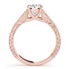 Image 3 : 1 ctw Certified VS/SI Diamond Solitaire 2pc Wedding Set 14k Rose Gold - REF-273A2N