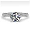 Image 1 : 1.0 ctw VS/SI Diamond Engagment Designer Ring 14k White Gold - REF-222R8K
