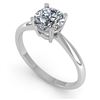 Image 2 : 1.0 ctw VS/SI Diamond Engagment Designer Ring 14k White Gold - REF-222R8K