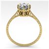 Image 3 : 1.01 ctw Certified VS/SI Diamond Engagment Ring 18k Yellow Gold - REF-315N2F
