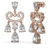 Image 2 : 5.64 ctw Diamond Earrings 18K Rose Gold - REF-872G6W