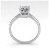 Image 3 : 1.03 ctw Cushion VS/SI Diamond Engagment Designer Ring 14k White Gold - REF-243G2W
