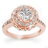 Image 1 : 2.04 ctw Certified VS/SI Diamond Ring 14k Rose Gold - REF-285H5R