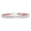 Image 3 : 10 ctw Certified VS/SI Diamond Bracelet 18K Rose Gold - REF-724Y5X