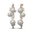 Image 2 : 2.43 ctw Diamond & Pearl Earrings 18K Rose Gold - REF-238F2M