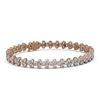 Image 1 : 13 ctw Diamond Designer Bracelet 18K Rose Gold - REF-842N5F