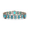Image 1 : 33.49 ctw Swiss Topaz & Diamond Bracelet 14K Rose Gold - REF-225M2G