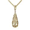 Image 3 : 2.08 ctw Diamond Necklace 18K Yellow Gold - REF-239A3N