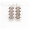 Image 1 : 5.92 ctw Marquise Cut Diamond Micro Pave Earrings 18K Rose Gold - REF-804H5R