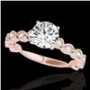 Image 1 : 1.75 ctw Certified Diamond Solitaire Ring 10k Rose Gold - REF-245F5M