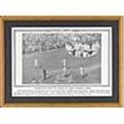 1927 Framed World Series Yankees vs Pirates Window Photo w/ Babe Ruth & Lou Gehrig