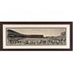 1939 Framed Chicago Cubs & Wrigley Field Vintage Panoramic Photo