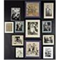 Donald Davidson Personal Photo Collection w/ some signed (JSA) (12)