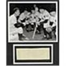 1939 Bill Dickey's Personal Wire Photo Of Lou Gehrig In The Dugout Speaking About His Disease