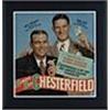 Image 1 : 1946 Framed Chesterfield Bill Dickey & Mel Ott Cardboard Advertising Sign