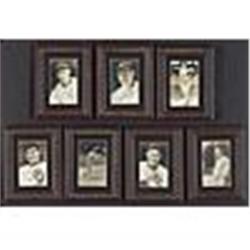 Lot of Seven Framed & Autographed Baseball Player Photos That Hung in Bill Dickey's House (7) (JSA)