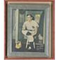 1950s Framed Yoo-Hoo Yogi Berra Shadowbox Advertising Display