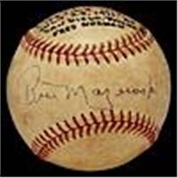 1971 Bill Mazeroski 1,992nd Hit Autographed Baseball (JSA)