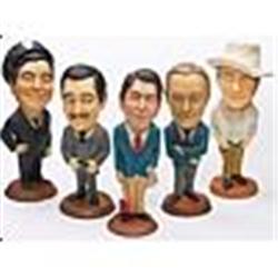 1980s Lot of Actors Mini Statues (5)