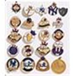NY Yankees World Series Press Pin Lot (21)