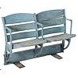 Original Atlanta Fulton County Stadium Double Stadium Seats (4 Chairs in Total)