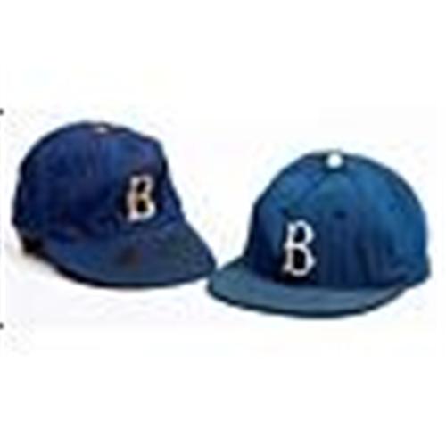 1940s, 1950s Brooklyn Dodgers Game-Used Caps (2)