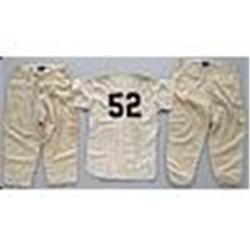 1961 #52 New York Yankees Game-Used Home Pinstripe Flannel Jersey, 1955 Bob Wiesler Game-Used & 1955