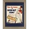 Image 1 : 1950s Framed Beech-Nut Gum Stan Musial Cardboard Advertising Sign