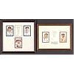 1961 and 1968 Framed Cooperstown Induction Invitations w/ Goose Goslin and Kiki Cuyler (2)