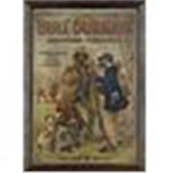 Early 1900s Framed Original Bull Durham Black Americana Advertising Sign