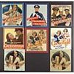 1940s Lot of Eight Chesterfield WWII Military-Themed Advertising Signs (8)