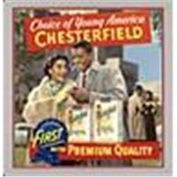 Circa 1940s Chesterfield Black Americana Advertising Sign (Extremely Rare)