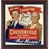 Image 1 : 1951 Framed Chesterfield Casey Stengel & Leo Durocher Cardboard Advertising Sign