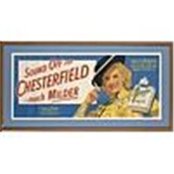 1952 Framed Chesterfield Lucille Norman Advertisement