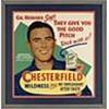 Image 1 : Circa 1955 Framed Chesterfield Gil Hodges Brooklyn Dodgers Cardboard Advertising Sign