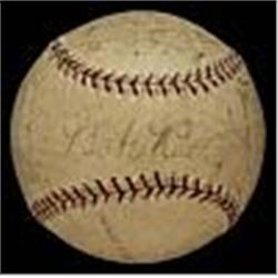 1927 NY Yankees Team Signed Baseball (World Champions) (JSA)