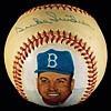 Image 1 : Duke Snider Single-Signed Hand Painted Photo Baseball (JSA)