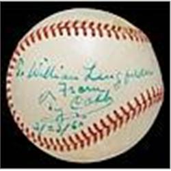 Exceptional Ty Cobb Single-Signed Baseball (JSA)