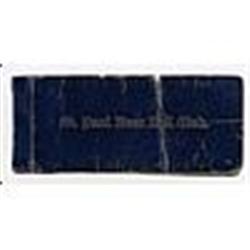 1897 Charles Comisky Autographed St. Paul Baseball Club Ticket Book (Very Rare) (JSA)